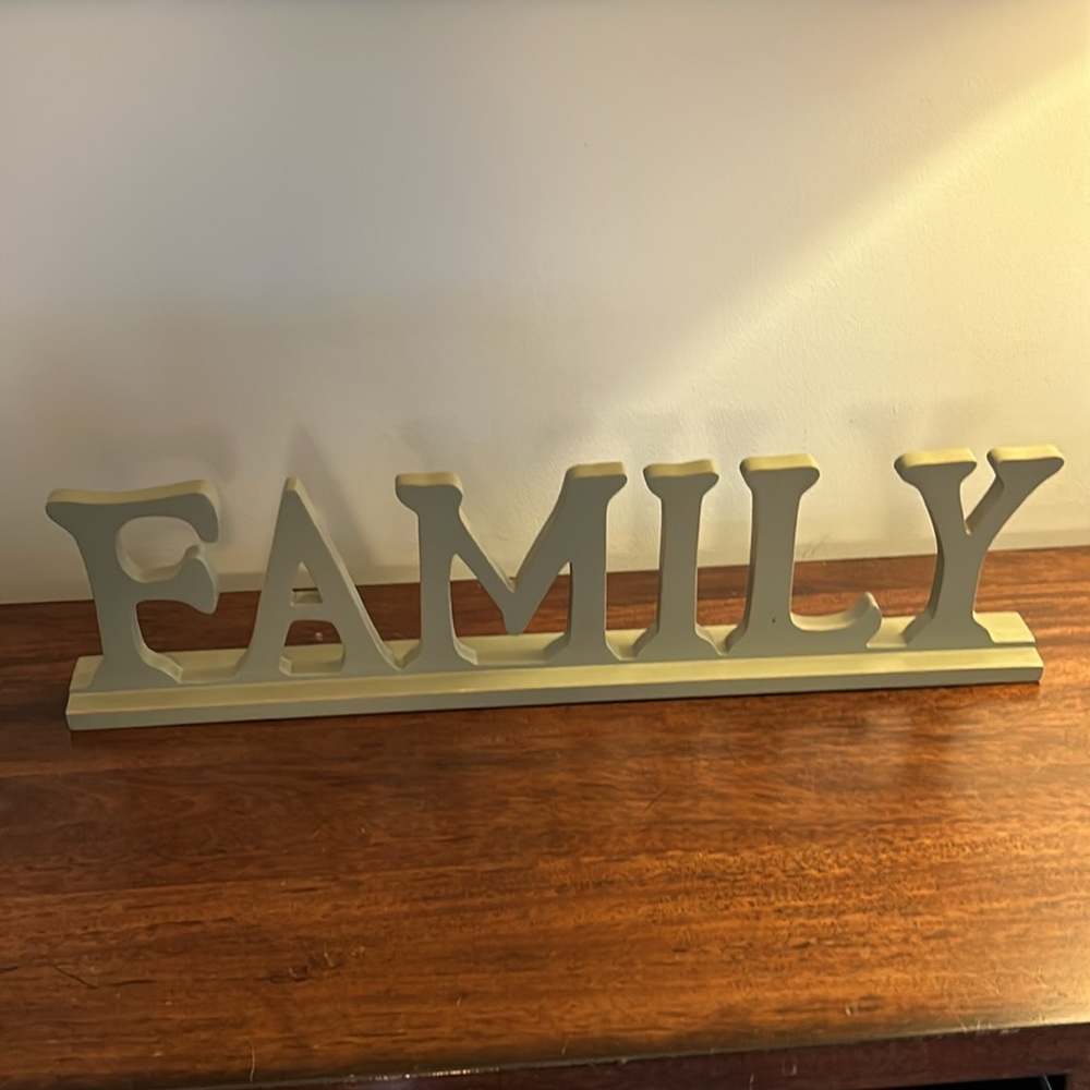 Family Wood Home Decor